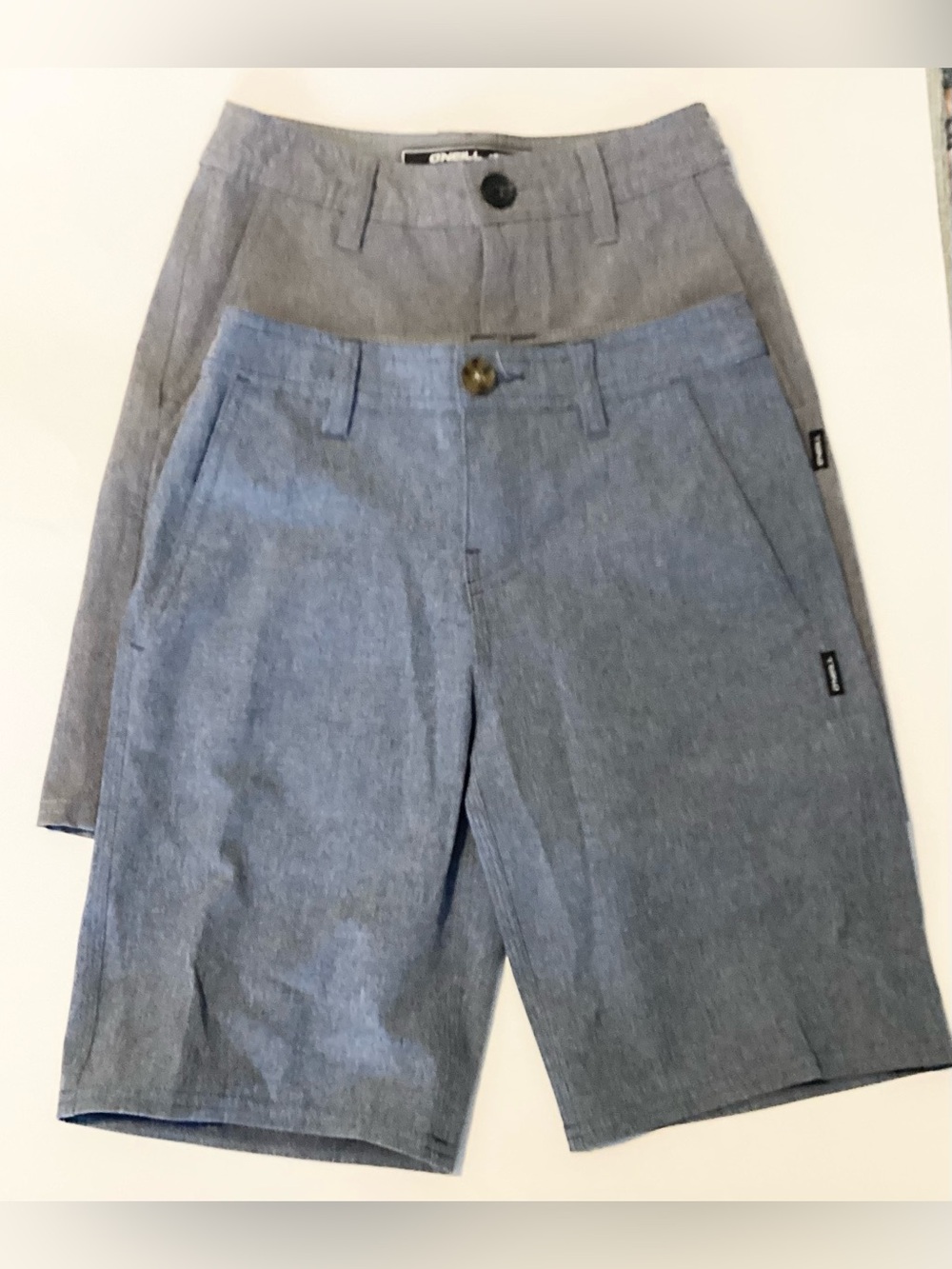 NWOT Lot of 2 O’Neill Boys Reserve Hybrid Walk Shorts - Heathered Blue & Gray 23